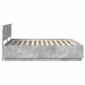 Rám postele s čelo Betonově šedá 200 x 200 cm kompozitní dřevo - obrázek 9