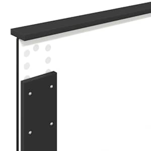 Rám postele s čelo Černá 70 x 190 cm kompozitní dřevo - obrázek 12