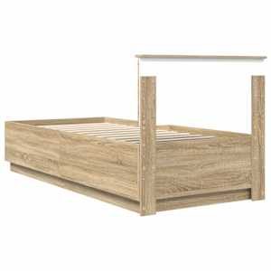 Rám postele s čelo Sonoma dub 70 x 190 cm kompozitní dřevo - obrázek 10