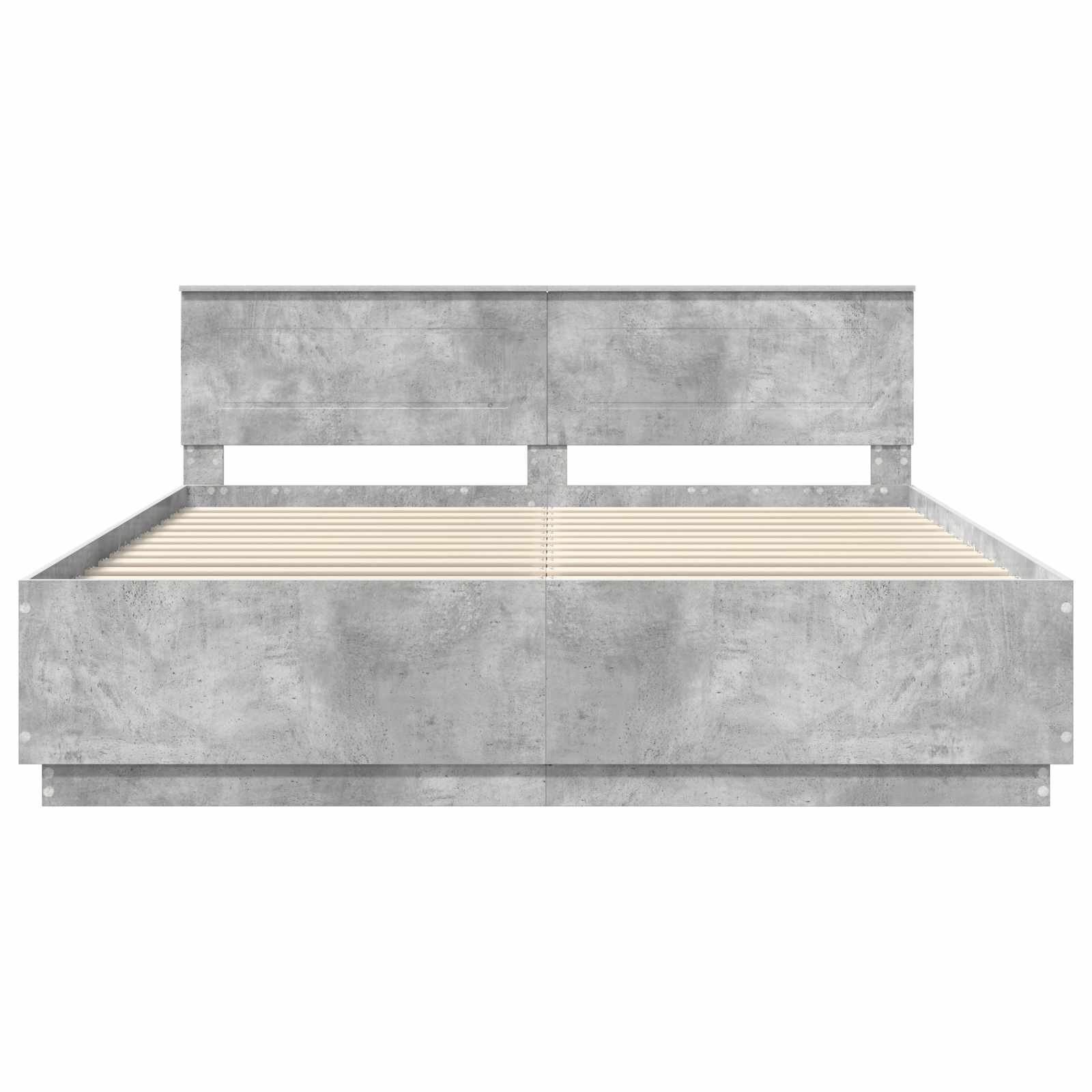 Voodi raam peaga Betoonhall 200 x 200 cm Tehispuit 53 Kõik vajalik sinu aeda ja koju! Voodi raam peaga Betoonhall 200 x 200 cm Tehispuit - Image 7