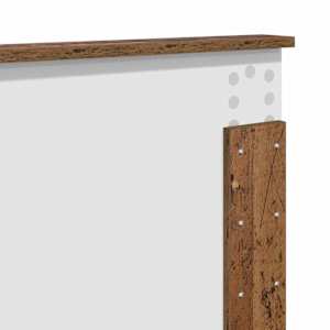 Rám postele s čelo Staré dřevo 120 x 200 cm kompozitní dřevo - obrázek 12