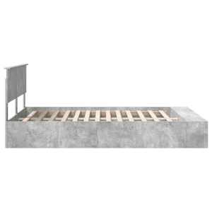 Rám postele s čelo Betonově šedá 160 x 200 cm kompozitní dřevo - obrázek 8