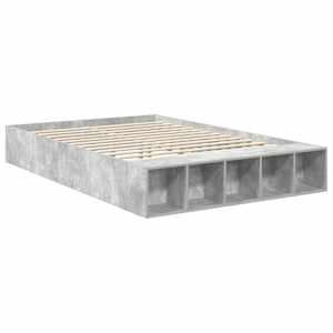 Rám postele s čelo Betonově šedá 150 x 200 cm kompozitní dřevo - obrázek 5
