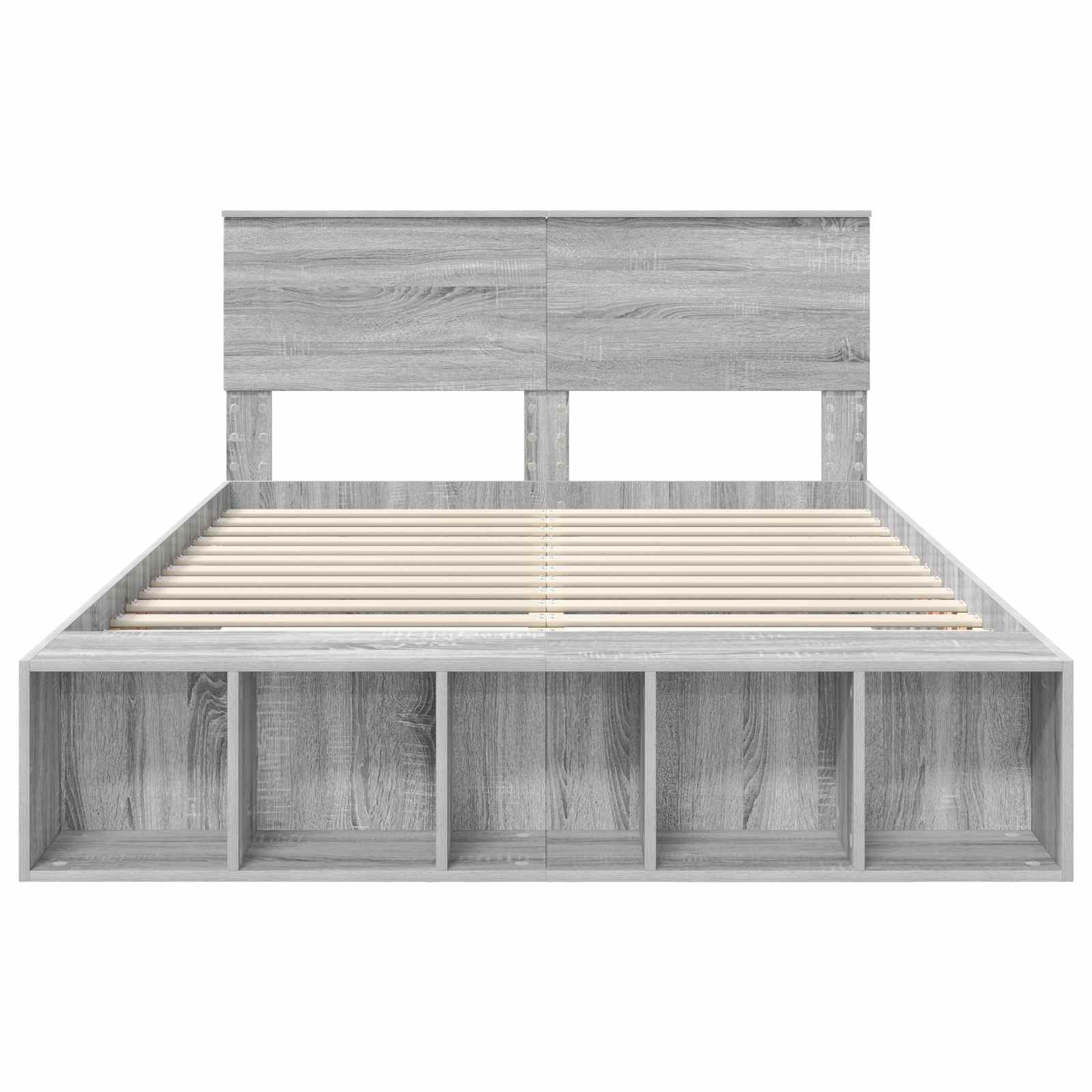 Voodi raam riiuliga peaga Hall Sonoma 150 x 200 cm Tehispuit 7 Kõik vajalik sinu aeda ja koju! Voodi raam riiuliga peaga Hall Sonoma 150 x 200 cm Tehispuit - Image 7