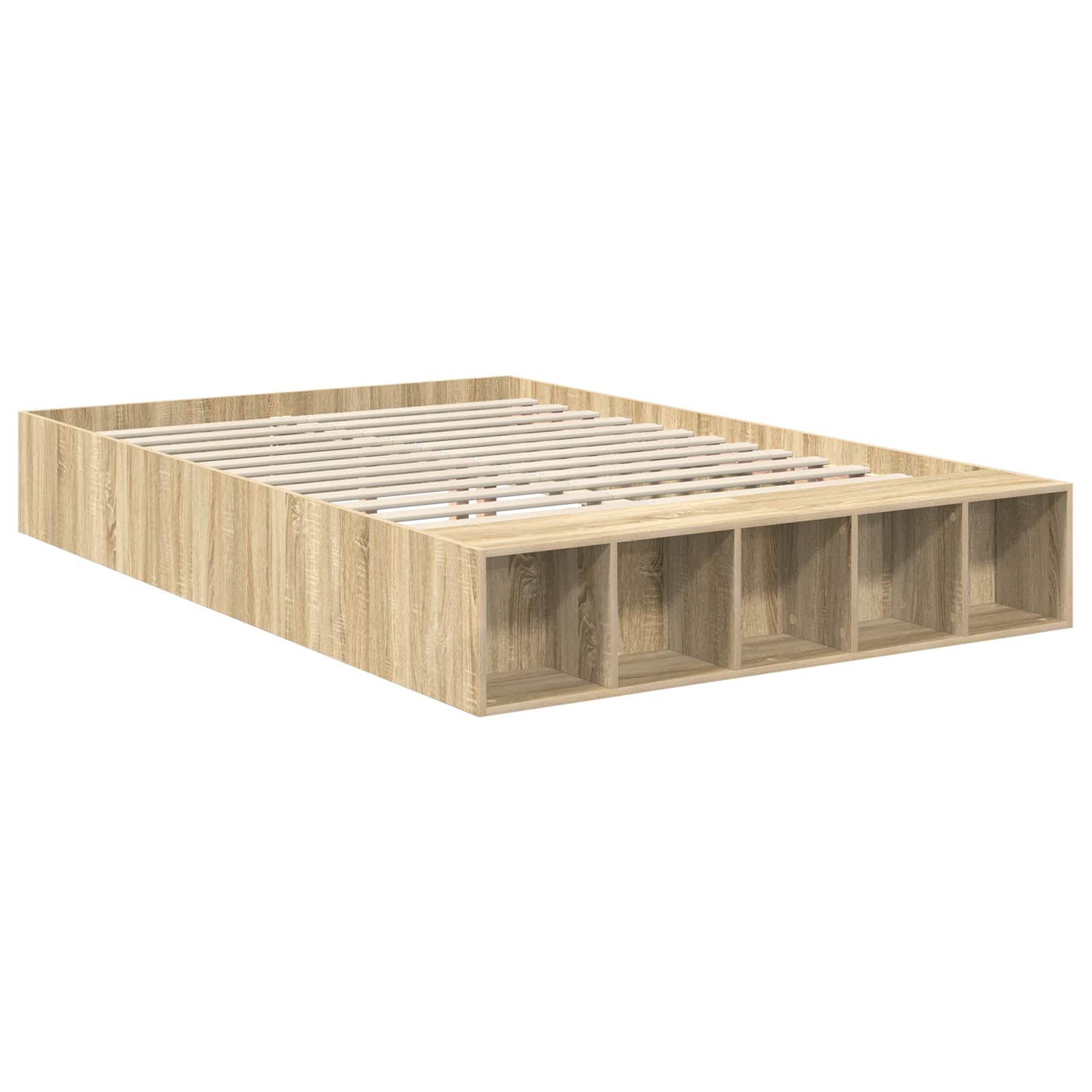 Konstrukcija postelje Sonoma hrast 140 x 200 cm Konstruiran les