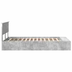 Rám postele s čelo Betonově šedá 120 x 190 cm kompozitní dřevo - obrázek 8