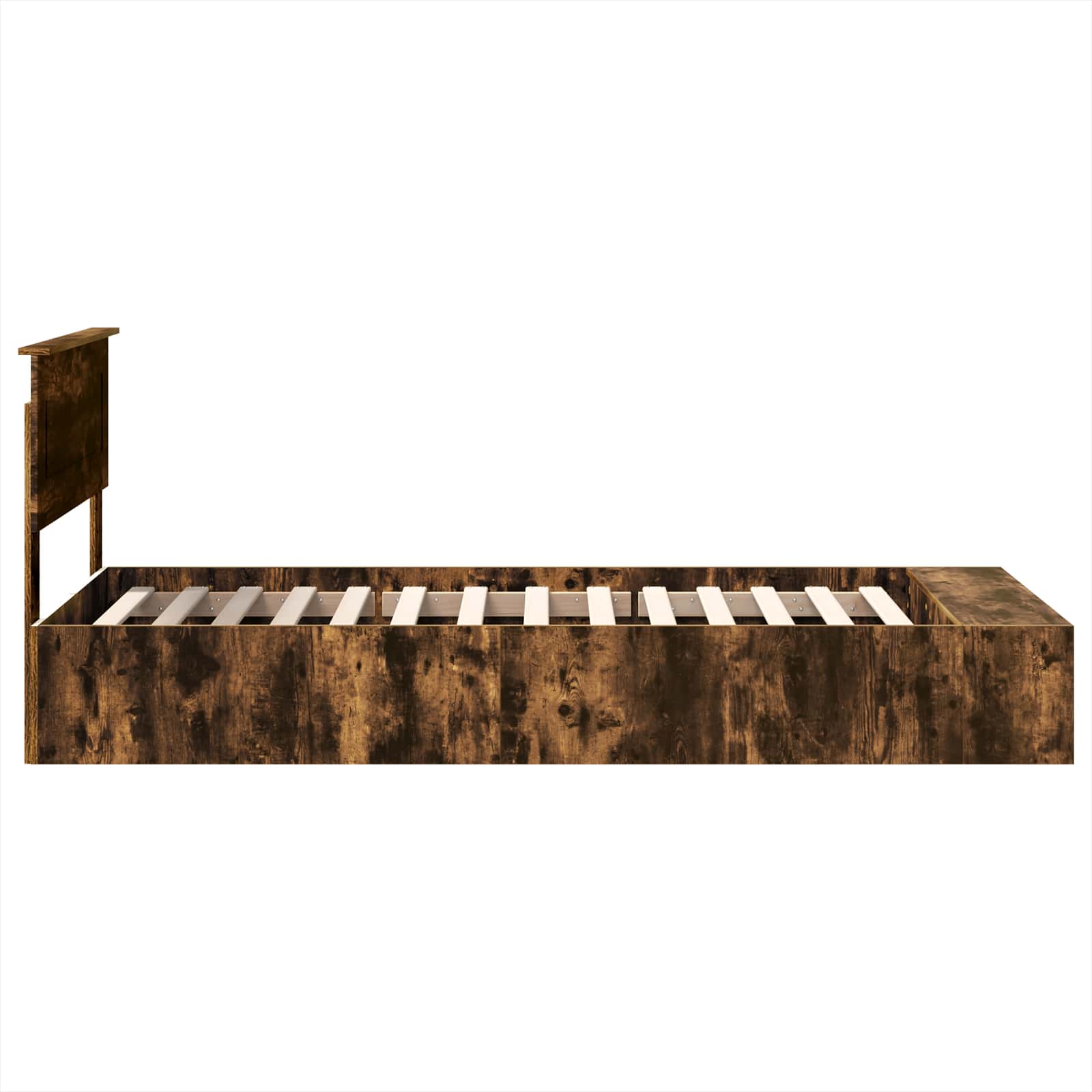 Voodi raam riiuliga Suitsetatud tamm 90 x 190 cm Tehispuit 8 Kõik vajalik sinu aeda ja koju! Voodi raam riiuliga Suitsetatud tamm 90 x 190 cm Tehispuit - Image 8