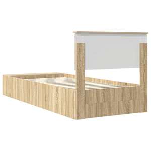 Rám postele s policí Sonoma dub 75 x 190 cm kompozitní dřevo - obrázek 9