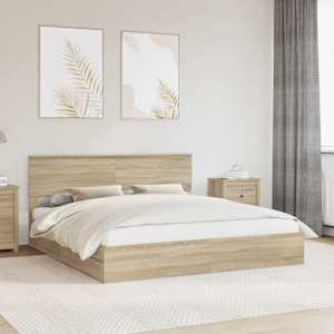 Postel s úložným prostorem s čelo Sonoma dub 180 x 200 cm - obrázek 1