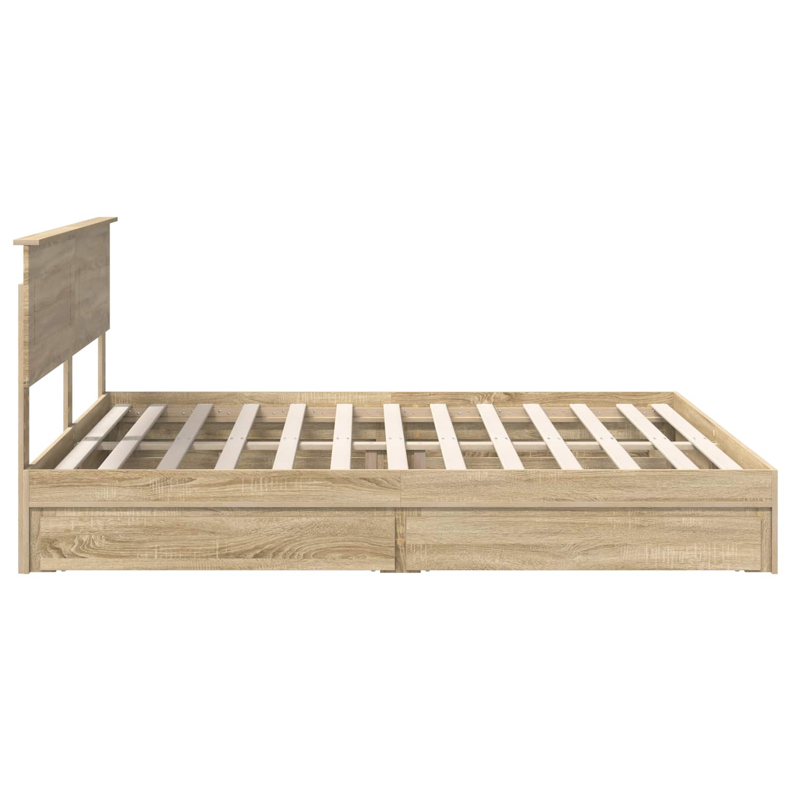 Opslag bed met lade Sonoma Eiken 180 x 200 cm Bewerkt hout | luizaXL | Dé meubelwinkel voor elk interieur Opslag bed met lade Sonoma Eiken 180 x 200 cm Bewerkt hout - Afbeelding 9