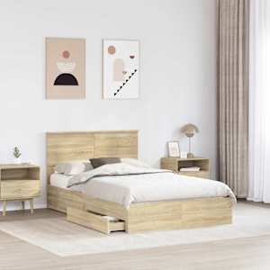 Postel s úložným prostorem s čelo Sonoma dub 120 x 190 cm - obrázek 3