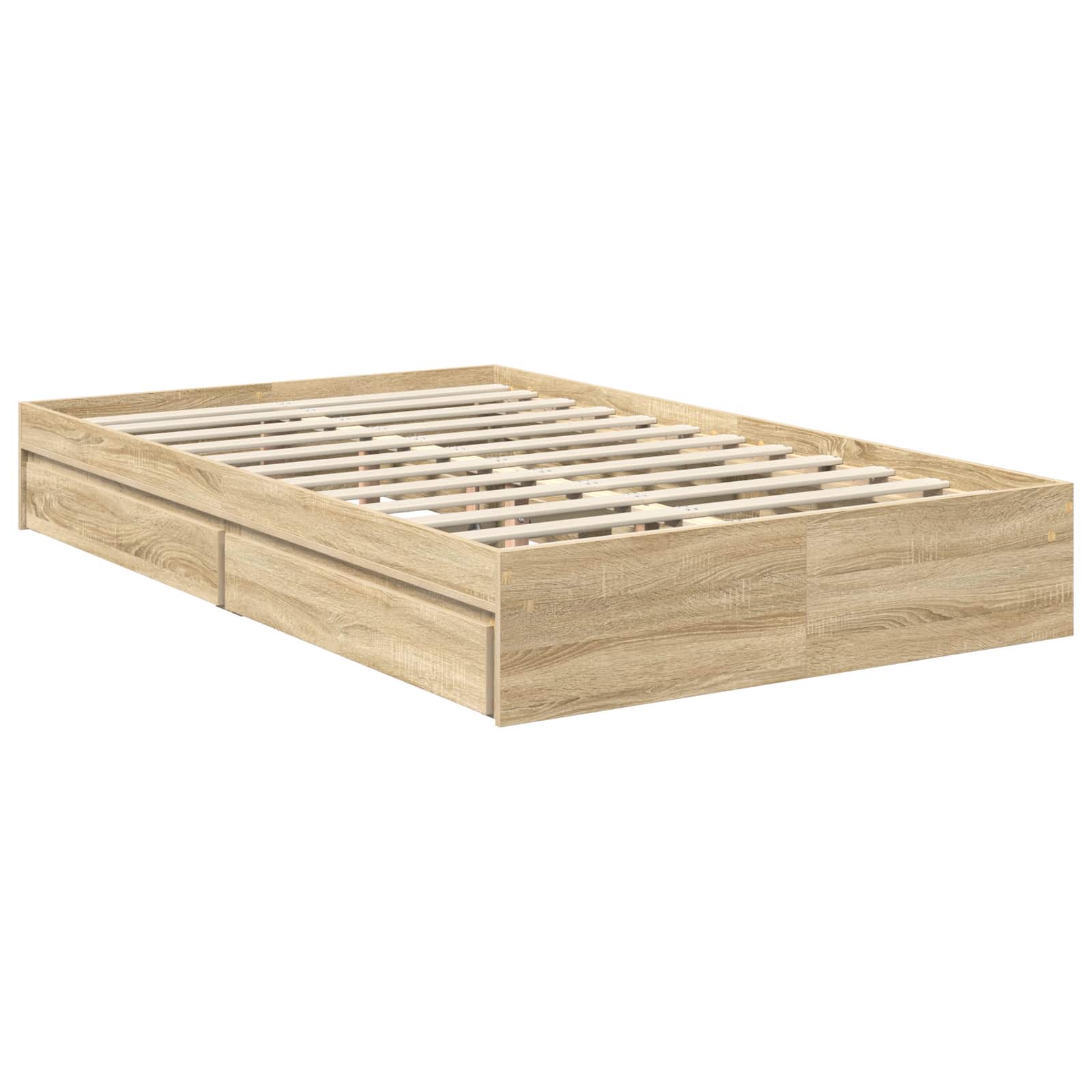 Opslag bed met lade Sonoma Eiken 120 x 200 cm Bewerkt hout | luizaXL | Dé meubelwinkel voor elk interieur Opslag bed met lade Sonoma Eiken 120 x 200 cm Bewerkt hout - Afbeelding 6