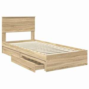 Postel s úložným prostorem s čelo Sonoma dub 90 x 190 cm - obrázek 5