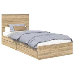 Postel s úložným prostorem s čelo Sonoma dub 75 x 190 cm - obrázek 2