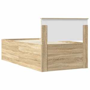Daybed s čelo Sonoma dub a černá 100 x 200 cm kompozitní dřevo - obrázek 10