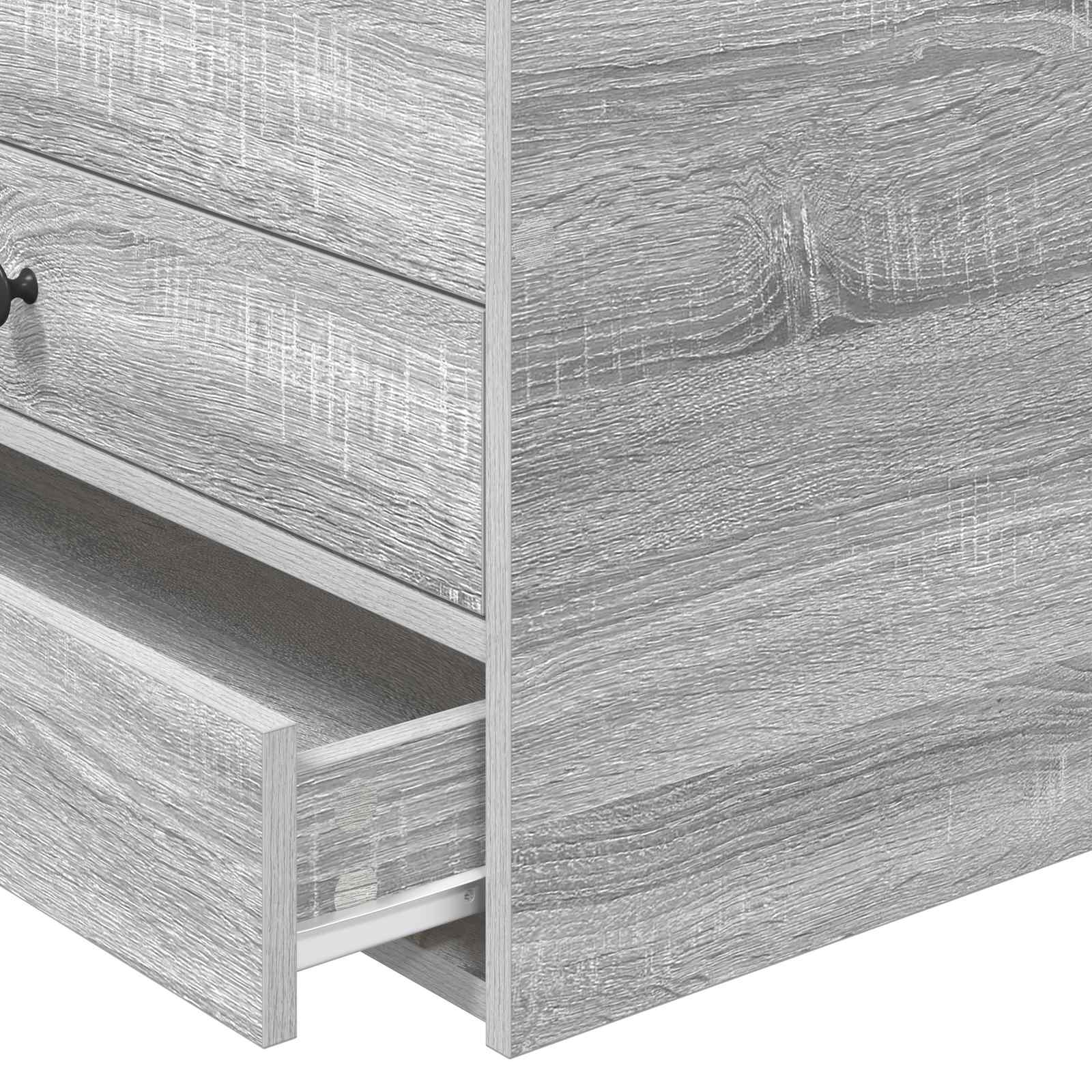 Dnevna postelja s predalom Siva Sonoma in črna 100 x 200 cm - slika 11