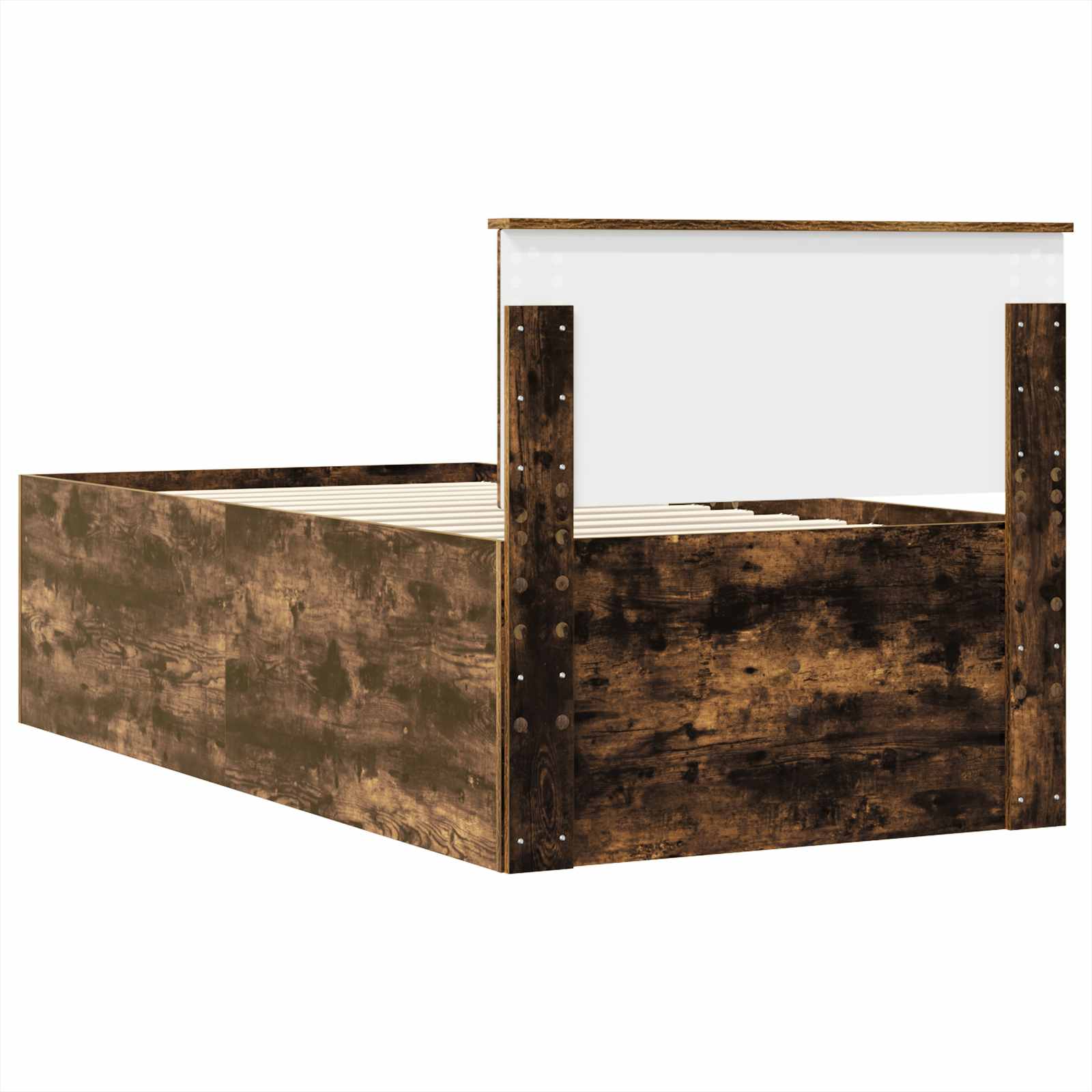 Dnevna postelja s predalom Dimljen hrast in črna 90 x 190 cm - slika 10