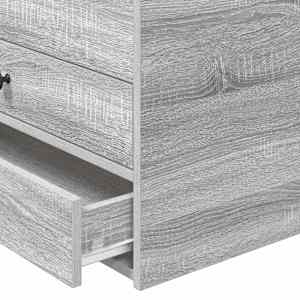 Daybed s čelo Šedá Sonoma a černá 90 x 190 cm kompozitní dřevo - obrázek 7