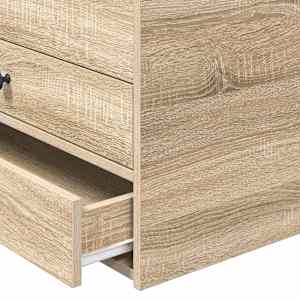 Daybed s čelo Sonoma dub a černá 75 x 190 cm kompozitní dřevo - obrázek 7
