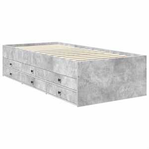 Daybed Betonově šedá a černá 75 x 190 cm kompozitní dřevo - obrázek 6