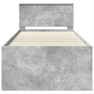 Daybed Betonově šedá a černá 75 x 190 cm kompozitní dřevo - obrázek 8