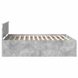 Rám postele s čelo Betonově šedá 200 x 200 cm kompozitní dřevo - obrázek 8