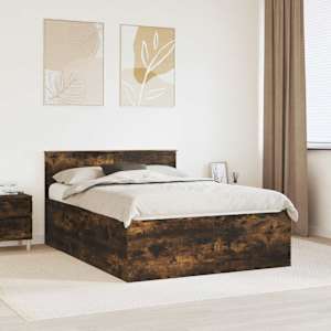 Konstrukcija postelje z vzglavjem Dimljeni oreh 150 x 200 cm