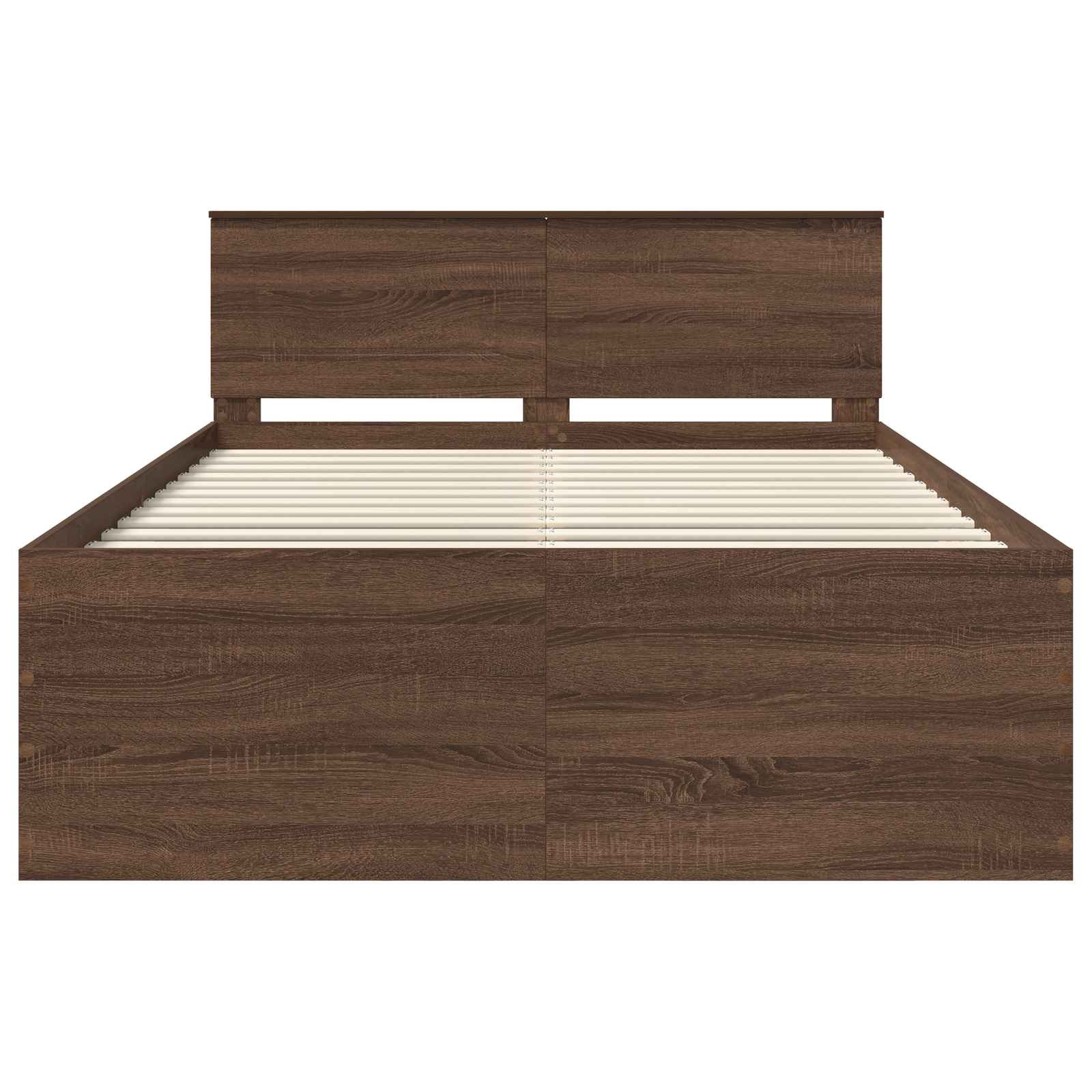 Voodi raam peaga Pruun tamme 140 x 200 cm Tehispuit 30 Kõik vajalik sinu aeda ja koju! Voodi raam peaga Pruun tamme 140 x 200 cm Tehispuit - Image 7