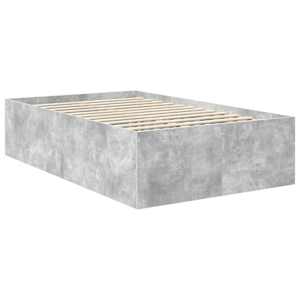Rám postele s čelo Betonově šedá 120 x 200 cm kompozitní dřevo - obrázek 5