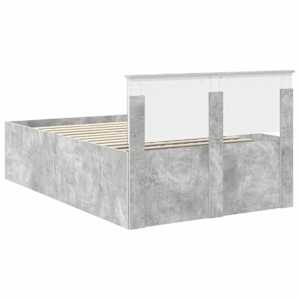 Rám postele s čelo Betonově šedá 120 x 200 cm kompozitní dřevo - obrázek 9