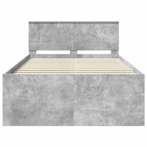 Rám postele s čelo Betonově šedá 120 x 200 cm kompozitní dřevo - obrázek 7