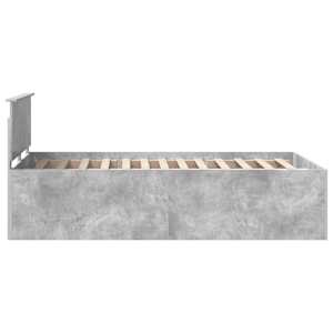 Rám postele s čelo Betonově šedá 120 x 200 cm kompozitní dřevo - obrázek 8