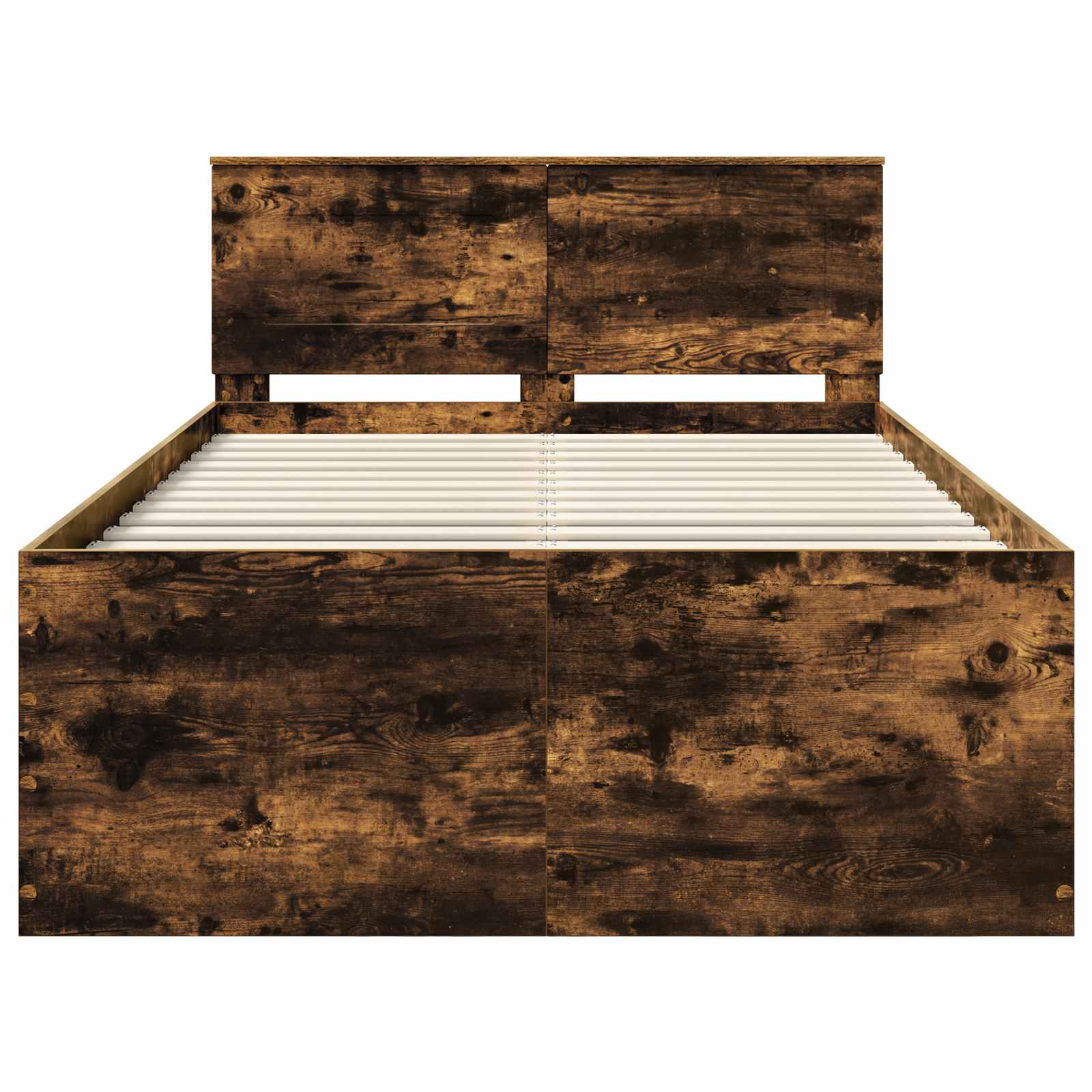 Voodi raam peaga Suitsetatud tamm 120 x 200 cm Tehispuit 168 Kõik vajalik sinu aeda ja koju! Voodi raam peaga Suitsetatud tamm 120 x 200 cm Tehispuit - Image 7