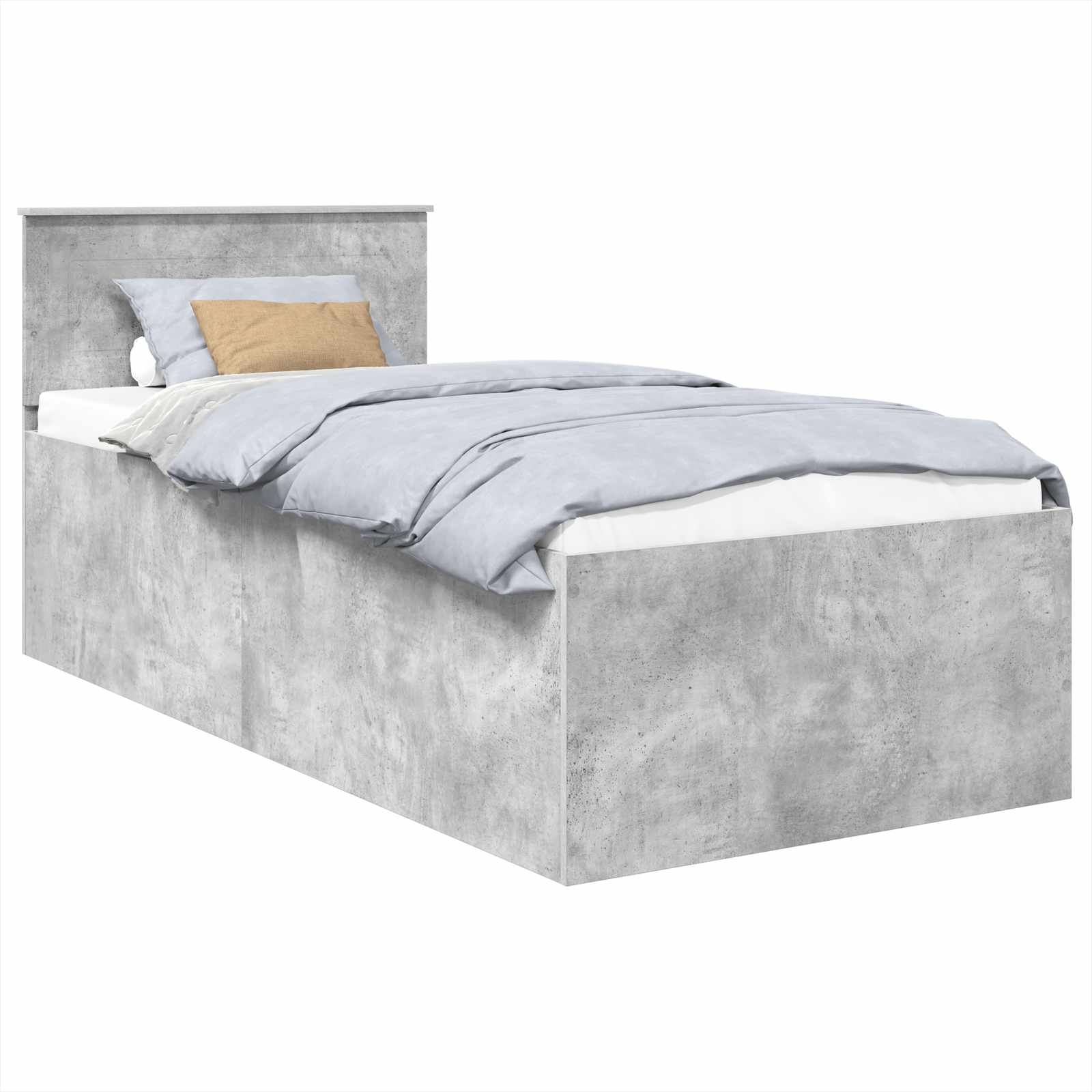 Voodi raam peaga Betoonhall 120 x 200 cm Tehispuit 94 Kõik vajalik sinu aeda ja koju! Voodi raam peaga Betoonhall 120 x 200 cm Tehispuit - Image 2