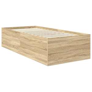 Rám postele s čelo Sonoma dub 90 x 190 cm kompozitní dřevo - obrázek 5