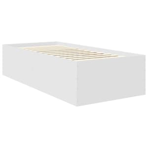 Rám postele s čelo Bílá 75 x 190 cm kompozitní dřevo - obrázek 5