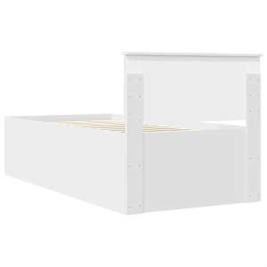 Rám postele s čelo Bílá 75 x 190 cm kompozitní dřevo - obrázek 9