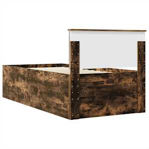 Rám postele s čelo Kouřový dub 75 x 190 cm kompozitní dřevo - obrázek 9