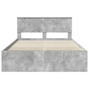 Rám postele s čelo Betonově šedá 150 x 200 cm kompozitní dřevo - obrázek 7