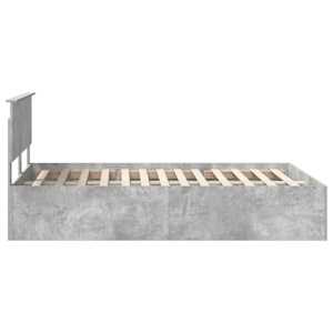 Rám postele s čelo Betonově šedá 150 x 200 cm kompozitní dřevo - obrázek 8