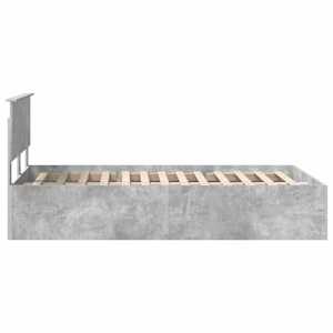 Rám postele s čelo Betonově šedá 135 x 190 cm kompozitní dřevo - obrázek 8