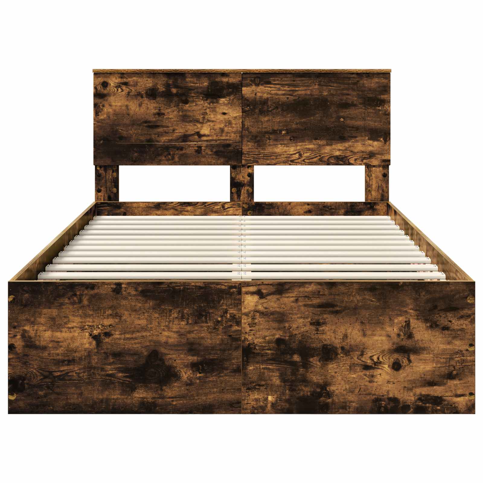 Voodi raam peaga Suitsetatud tamm 135 x 190 cm Tehispuit 30 Kõik vajalik sinu aeda ja koju! Voodi raam peaga Suitsetatud tamm 135 x 190 cm Tehispuit - Image 7