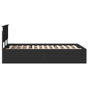 Rám postele s čelo Černá 120 x 200 cm kompozitní dřevo - obrázek 8