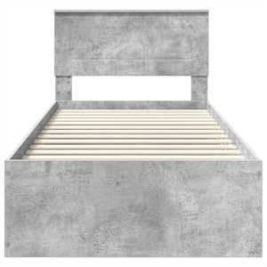 Rám postele s čelo Betonově šedá 120 x 200 cm kompozitní dřevo - obrázek 7
