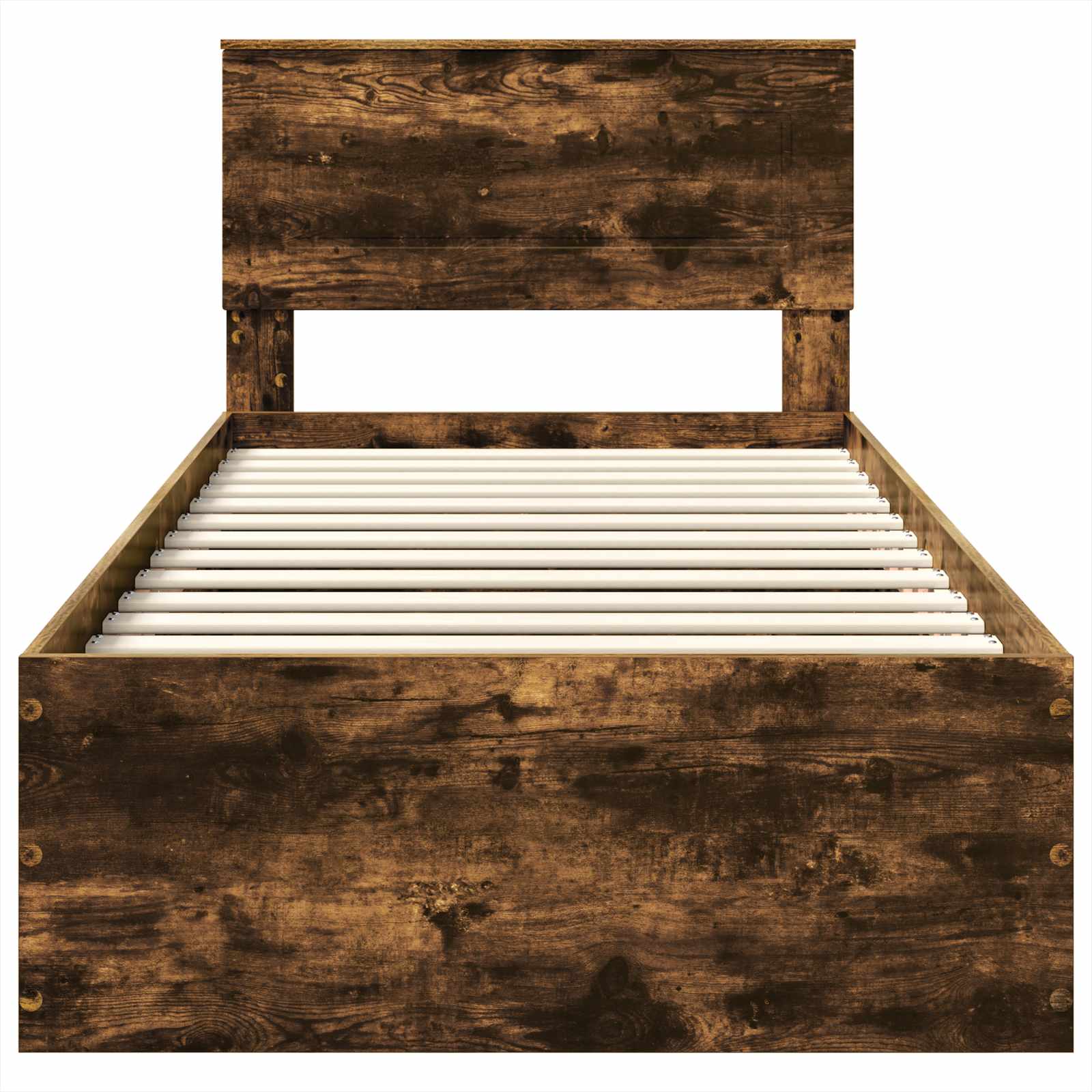 Voodi raam peaga Suitsetatud tamm 120 x 200 cm Tehispuit 76 Kõik vajalik sinu aeda ja koju! Voodi raam peaga Suitsetatud tamm 120 x 200 cm Tehispuit - Image 7