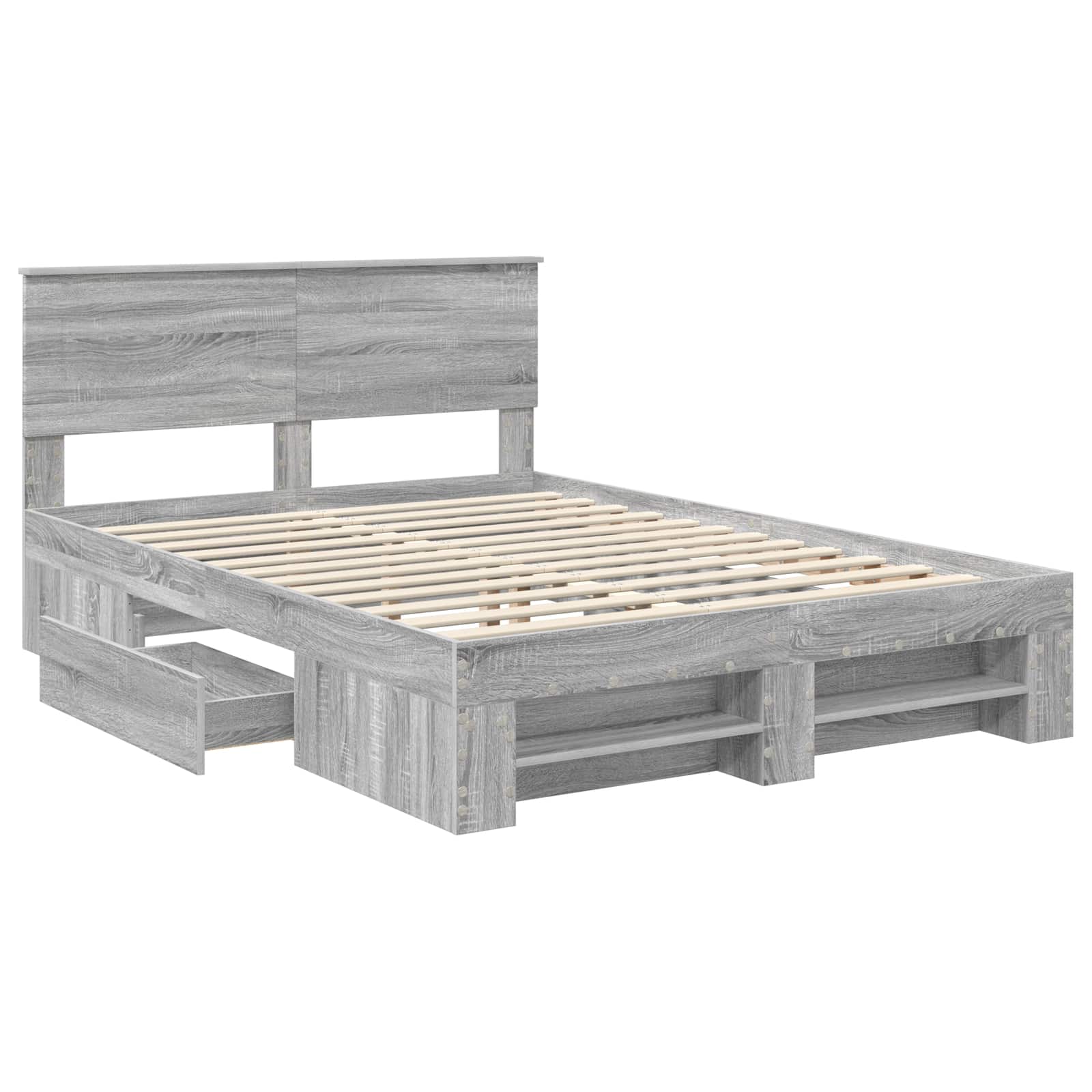 Voodi raam peaga Hall Sonoma 140 x 200 cm Tehispuit 5 Kõik vajalik sinu aeda ja koju! Voodi raam peaga Hall Sonoma 140 x 200 cm Tehispuit - Image 5