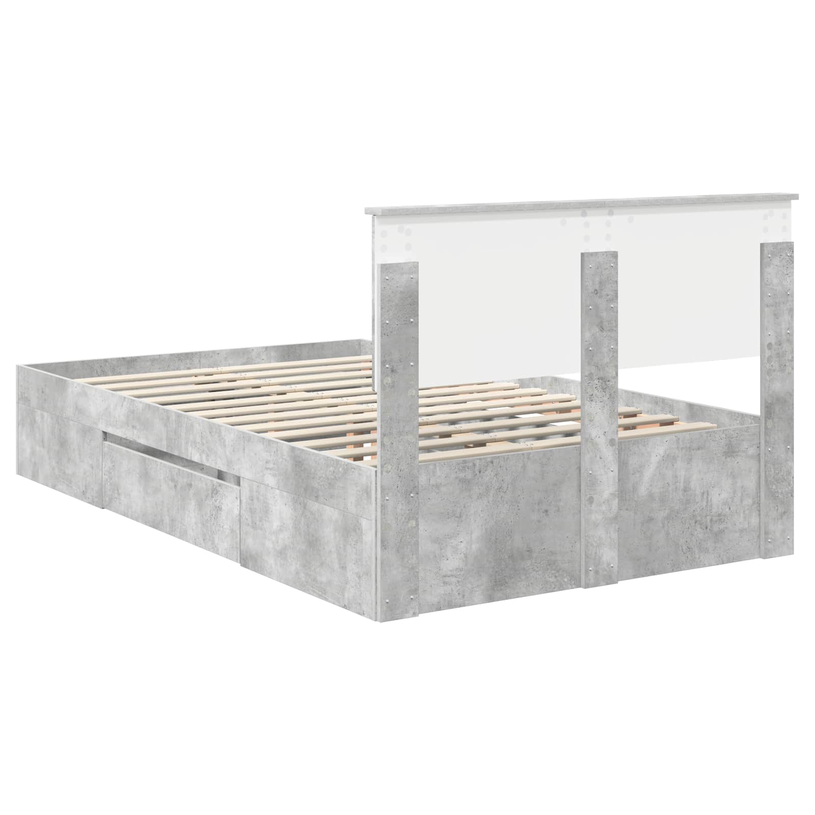 Voodi raam peaga Betoonhall 120 x 200 cm Tehispuit 33 Kõik vajalik sinu aeda ja koju! Voodi raam peaga Betoonhall 120 x 200 cm Tehispuit - Image 10