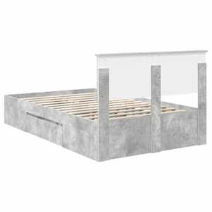 Rám postele s čelo Betonově šedá 120 x 200 cm kompozitní dřevo - obrázek 10