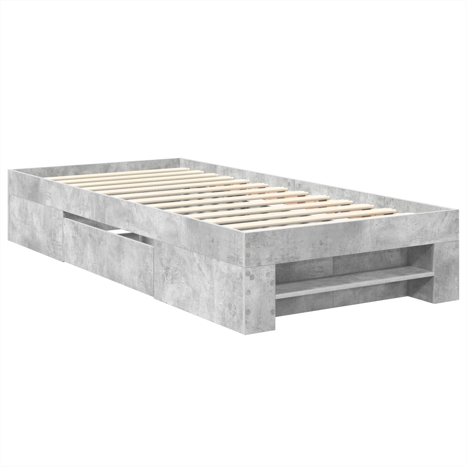 Voodi raam peaga Betoonhall 100 x 200 m Tehispuit 6 Kõik vajalik sinu aeda ja koju! Voodi raam peaga Betoonhall 100 x 200 m Tehispuit - Image 6