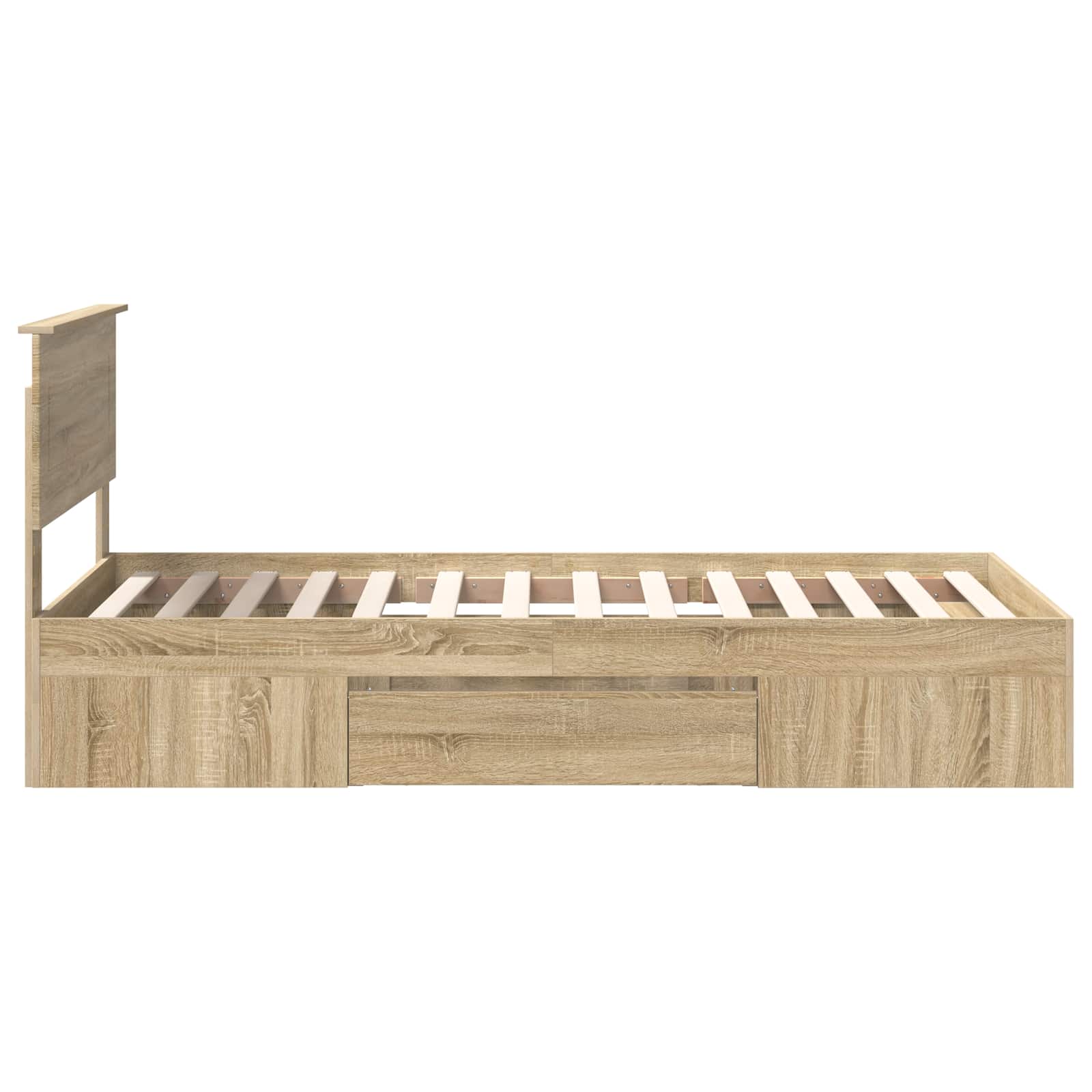 Voodi raam peaga Sonoma tamm 90 x 200 cm Tehispuit 32 Kõik vajalik sinu aeda ja koju! Voodi raam peaga Sonoma tamm 90 x 200 cm Tehispuit - Image 9